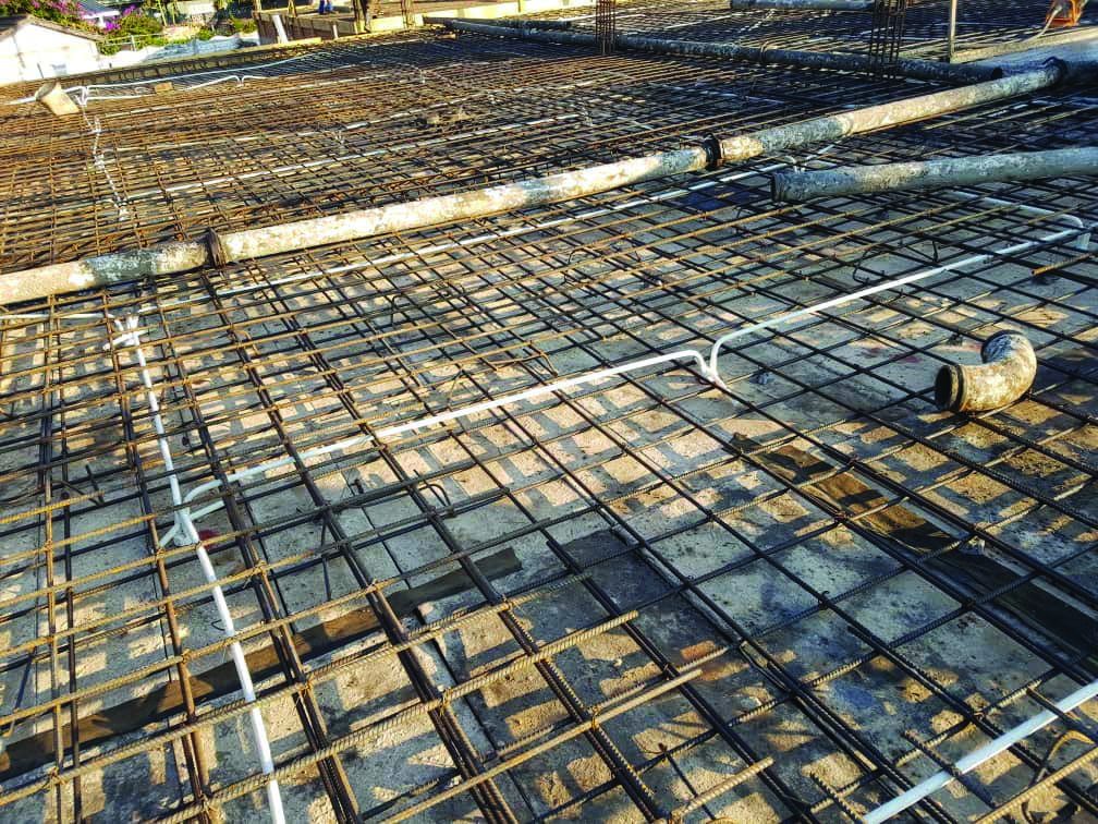 Avondale office block reinforced concrete slab