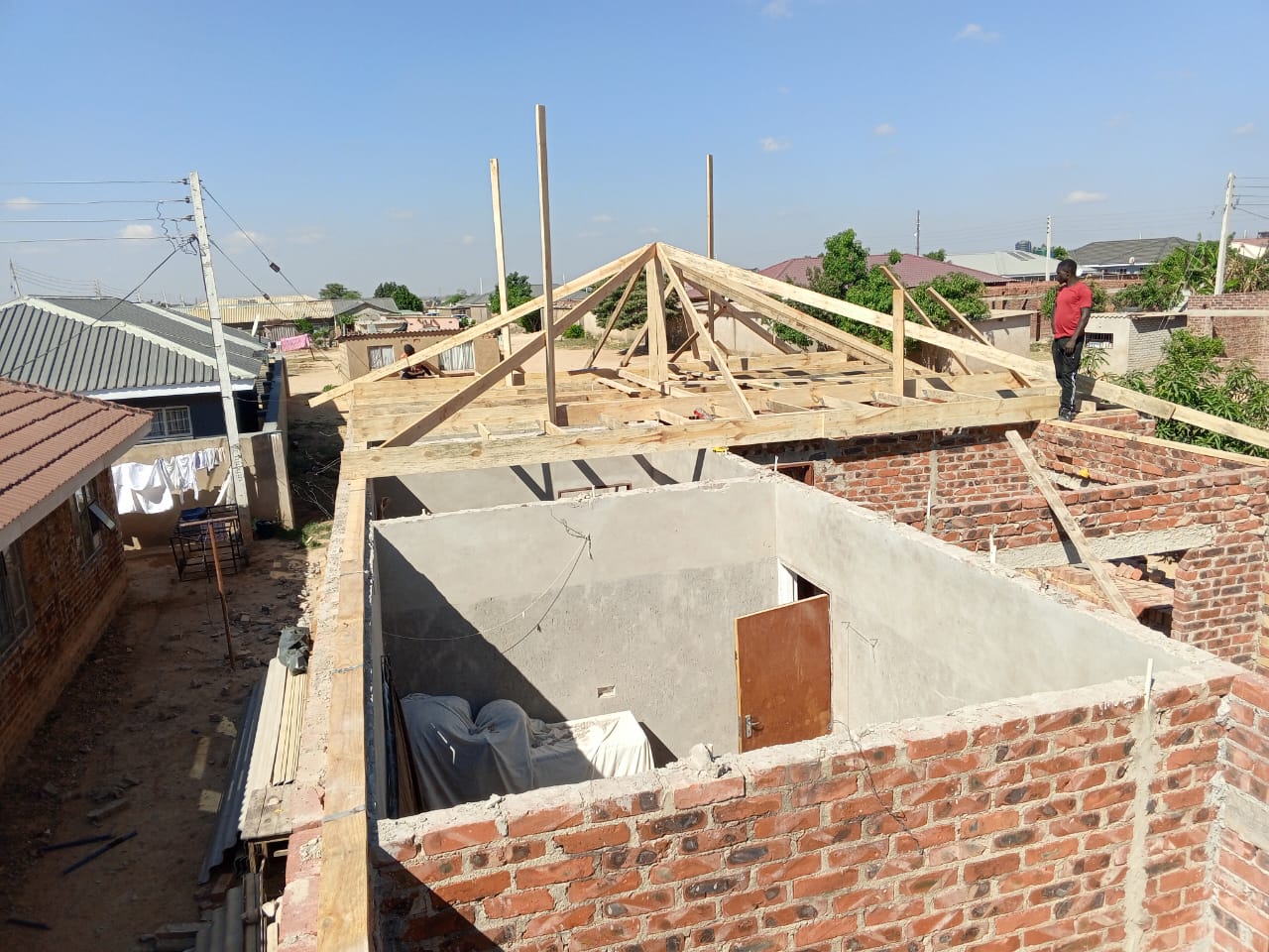 Timber Roof Trusses completed by Invincible Konstruction